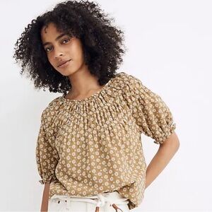 Madewell Daisy Embroidered Top